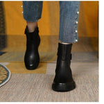 Take Care Vintage Flat Booties