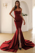 Off Shoulder Wrap-chest Fishtail Dress