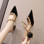 Sandales à talons cloutés rumba d'été