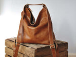 Vintage Waxed Leather Backpack