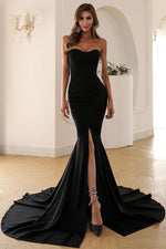 Off Shoulder Wrap-chest Fishtail Dress