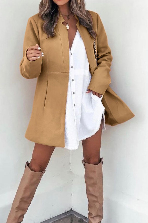 Manteau mi-long en laine City Streets