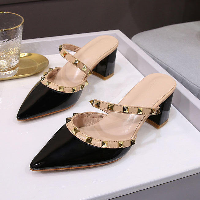 Sandales à talons cloutés rumba d'été