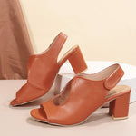 Grosses sandales Velcro à bout ouvert