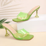 Sandales à cristaux brillants d'été