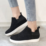 Print Suede Casual Round Toe Flats