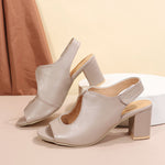 Grosses sandales Velcro à bout ouvert