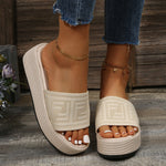 Pantoufles respirantes à plateforme Flyknit