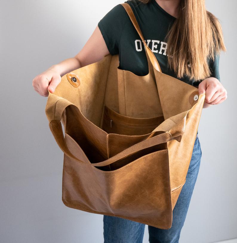 Sac fourre-tout rétro à une épaule de grande capacité