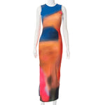 Robe imprimée sans manches Never Too Late