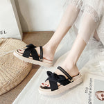 Pantoufles tongs féeriques à nœud papillon