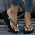 Stars Twinkling Wedge Slippers