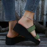 Can't Miss This Wedge Slippers