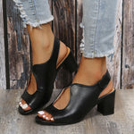 Grosses sandales Velcro à bout ouvert