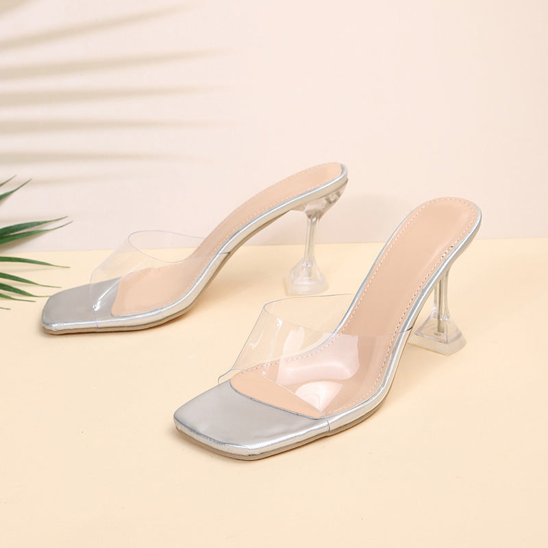 Sandales à cristaux brillants d'été