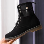 Thick Soled Side Pockets Gothic Martin Boots