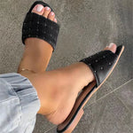 Nora Nieten-Slip-on-Sandale