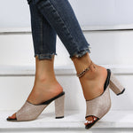 Get Ready Sequin Mule Heels