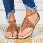 Flat Cutout Vacation Sandals