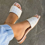 Nora Nieten-Slip-on-Sandale