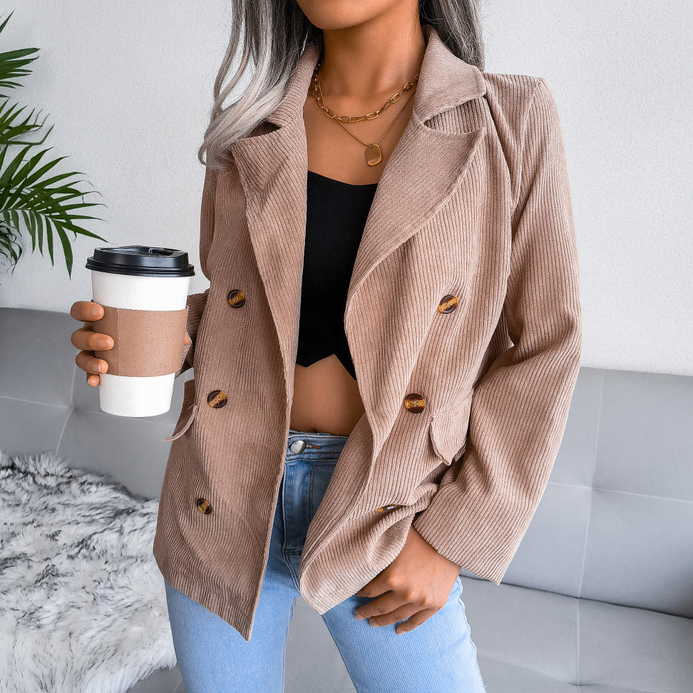 Zweireihiger Blazer mit Reverskragen