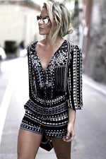 Allover Floral Print Woven Romper Jumpsuits & Rompers chicnico S