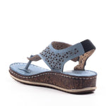 Casual Summer Thong Hollow Out Slingback Wedge Sandals - Pavacat