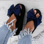 Casual Thick Non-slip Bow Slippers - Pavacat
