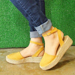 Classic Espadrille Sandals Platform Buckle Strap Sandals Loafers & Flats Pavacat