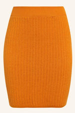 Elastic Band Knitted Ribbed Straight Skirt - Pavacat
