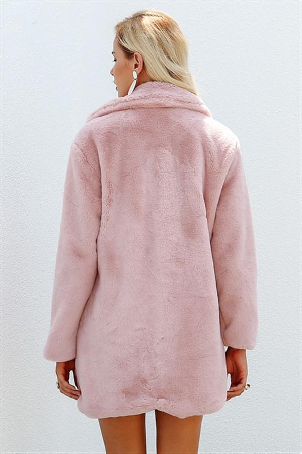 Elegant Shaggy Faux Fur Teddy Coat Coat Simplee