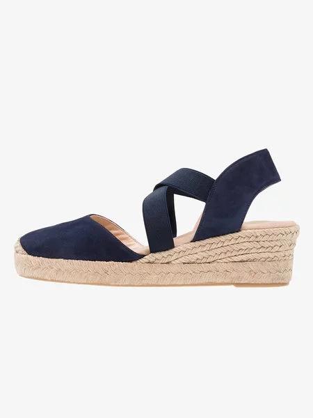 Espadrille Wedge Sandals Elastic Band Slip On Sandals Sandals Pavacat