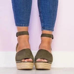 Espadrilles Daily Nubuck Sandals Creepers Wedges Sandals Pavacat