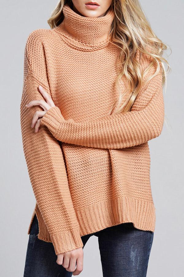 Evergreen Knit Sweater Pullover poppoly Pink