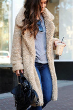 Feeling of Warmth Faux Fur Longline Coat Coat Pavacat S Beige