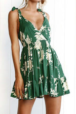 Bohemia Ebullient Deep V Mini Dress Dress chicnico S