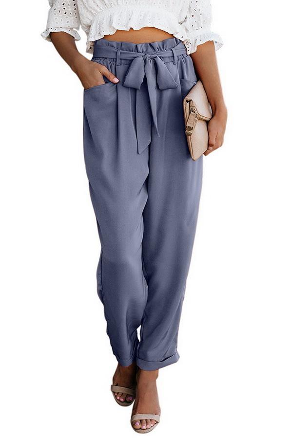 High Waist Bandage Casual Slacks Pants 5201906151552