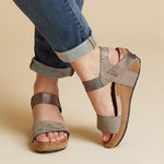 Large Size Summer Med Wedge Comfortable Platform Sandals Sandals Pavacat
