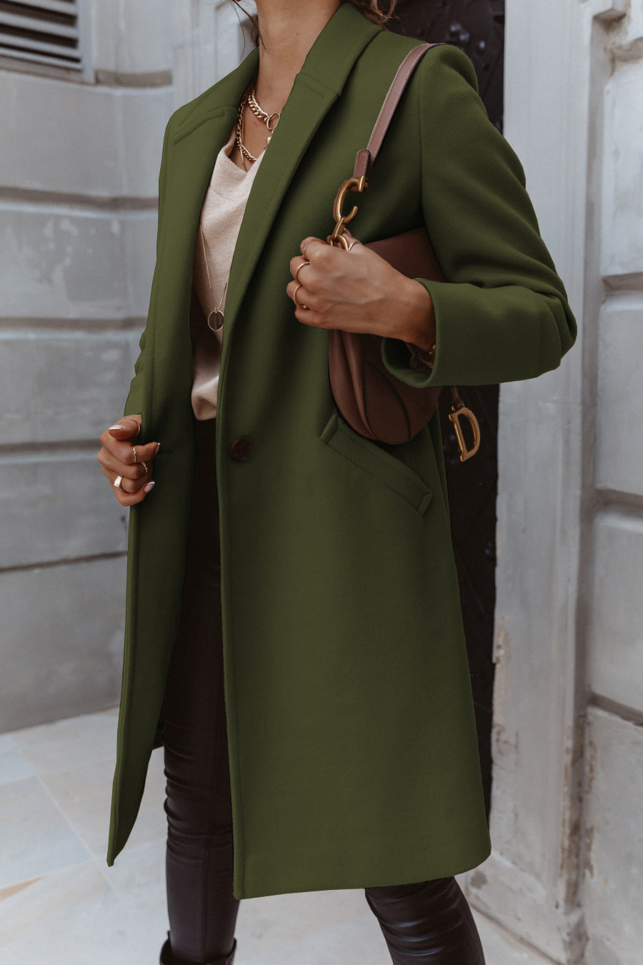 On The List Burgunderroter Mantel