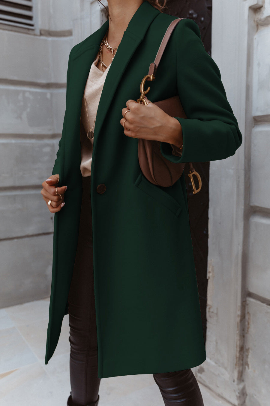 On The List Burgunderroter Mantel