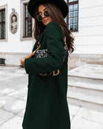 On The List Burgunderroter Mantel