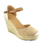 Plus Size Wedges Ankle Strap Espadrilles Wedges Sandals Sandals Pavacat