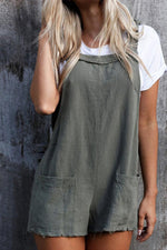 Retro Rinse Short Romper Jumpsuits & Rompers chicnico S Gray