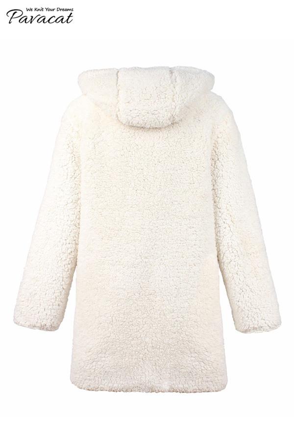 Reversible Faux Lambswool Thick Jacket Coat Simplee