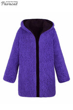 Reversible Faux Lambswool Thick Jacket Coat Simplee