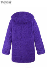 Reversible Faux Lambswool Thick Jacket Coat Simplee
