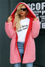 Reversible Faux Lambswool Thick Jacket Coat Simplee