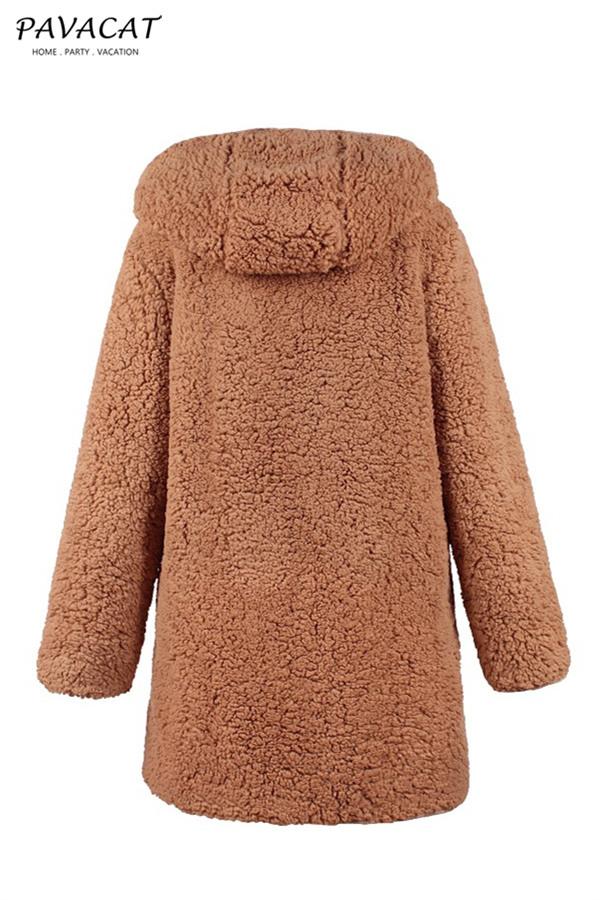 Reversible Faux Lambswool Thick Jacket Coat Simplee