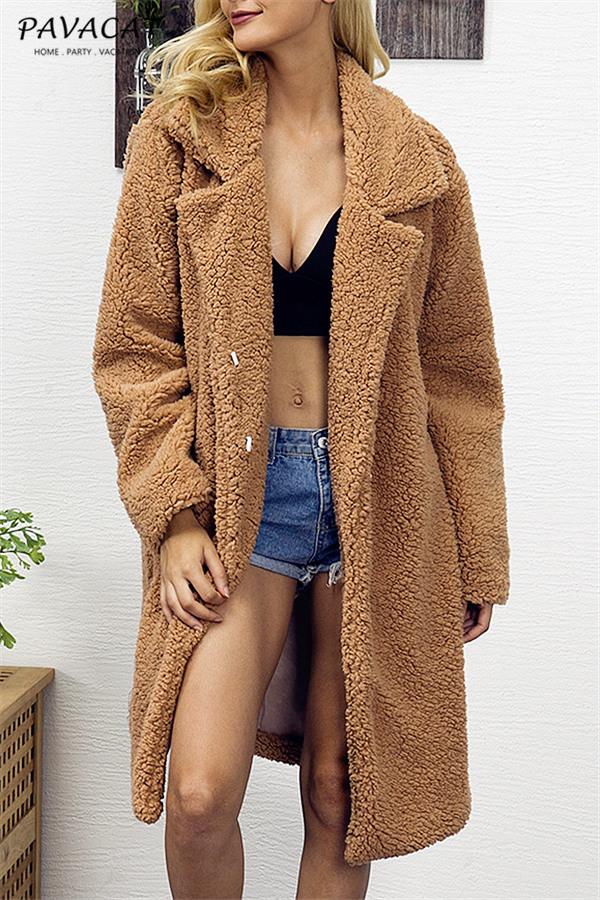 Round the 70's World Wool Blend Coat - Khaki Coat Aliexpress