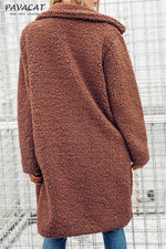 Round the 70's World Wool Blend Coat - Khaki Coat Aliexpress